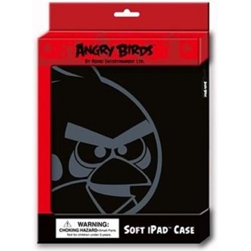 Angry Birds Apple iPad 9,7 inç Premium Soft Koruma Kılıfı, Siyah