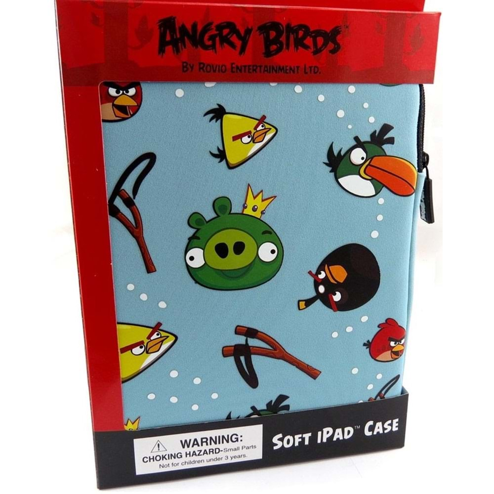 Angry Birds Apple iPad 9,7 inç Premium Soft Koruma Kılıfı, Mavi