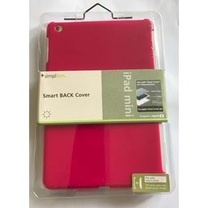 Simplism Smart Back Cover iPad Mini 1/2/3. Nesil için Kılıf Fuşya