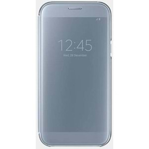 Samsung Galaxy A7 2017 Clear View Cover Akıllı Kılıf, Siyah