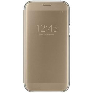 Samsung Galaxy A7 2017 Clear View Cover Akıllı Kılıf, Siyah