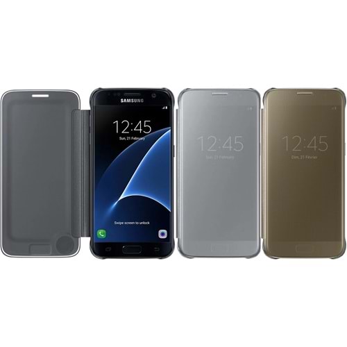 Samsung Galaxy S7 Clear View Cover Orjinal Akıllı Kılıf EF-ZG930C