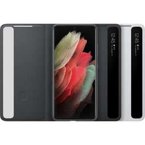 Samsung Galaxy S21 Ultra için Smart Clear View Kapaklı Kılıf EF-ZG998