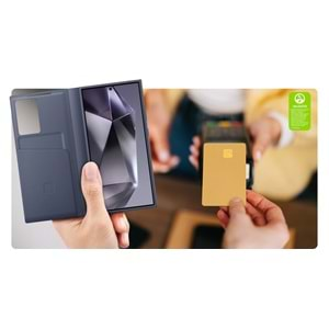 Samsung Galaxy S24 Ultra Akıllı Ekranlı Cüzdanlı Kılıf Smart View Wallet Case EF-ZS928C