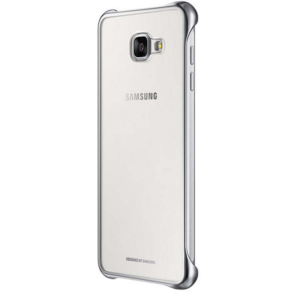 Samsung Galaxy A7 2016 (SM-A710) Clear Cover Şeffaf Kılıf, Gümüş EF-QA710CSEGWW