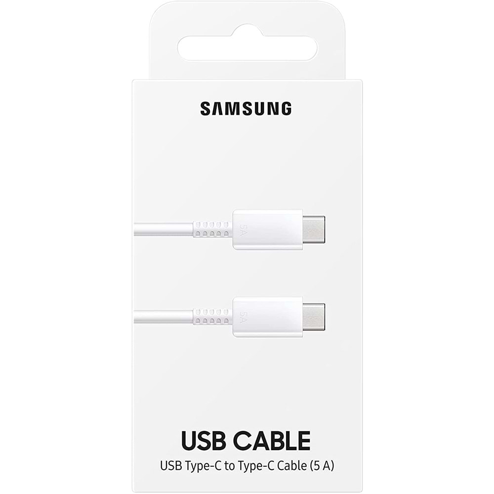 Samsung 5A TypeC Kablo (C to C) EP-DN975, Beyaz (Samsung Türkiye Garantili)