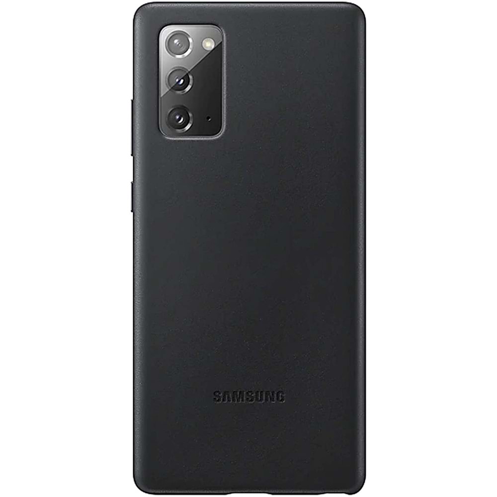 Samsung Galaxy Note 20 için Deri Kılıf Leather Cover, Siyah EF-VN980LBEGWW