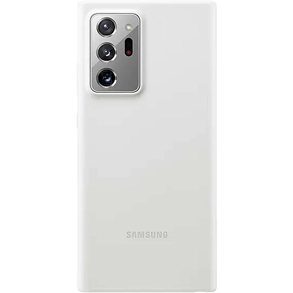 Samsung Galaxy Note 20 Ultra için Silikon Cover Kılıf, Mistik Beyaz