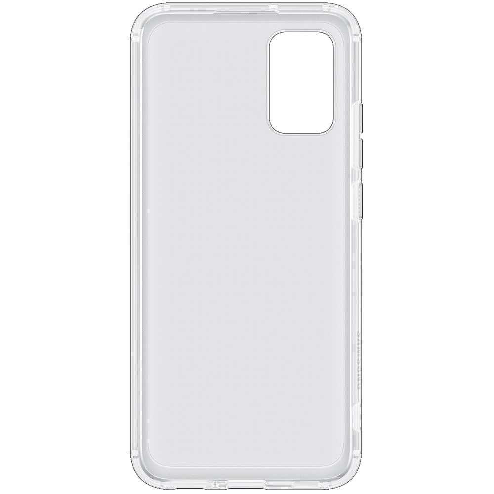 Samsung Galaxy A02s Soft Clear Cover Yumuşak Şeffaf Kılıf, Şeffaf EF-QA025T