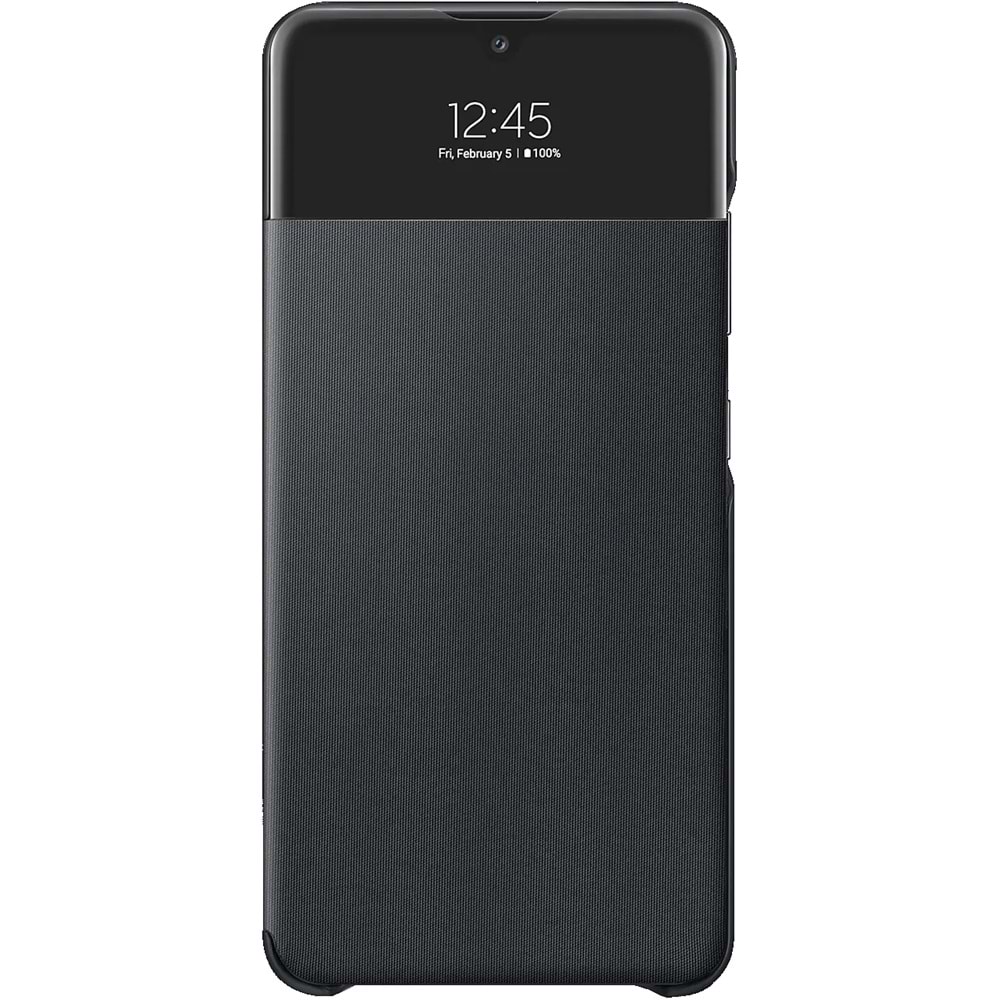 Samsung Galaxy A32 S View Akıllı Kılıf Kapaklı Cüzdan, Siyah EF-EA325P