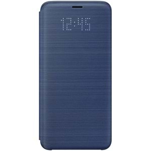 Samsung Galaxy S9 LED View Cover Standing Kılıf, Mavi EF-NG960PLEGWW