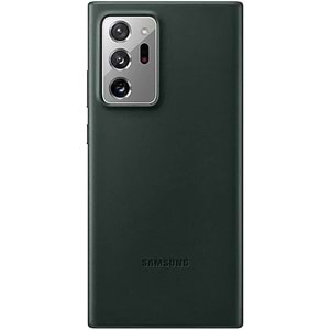 Samsung Galaxy Note 20 Ultra için Deri Kılıf Leather Cover, Yeşil