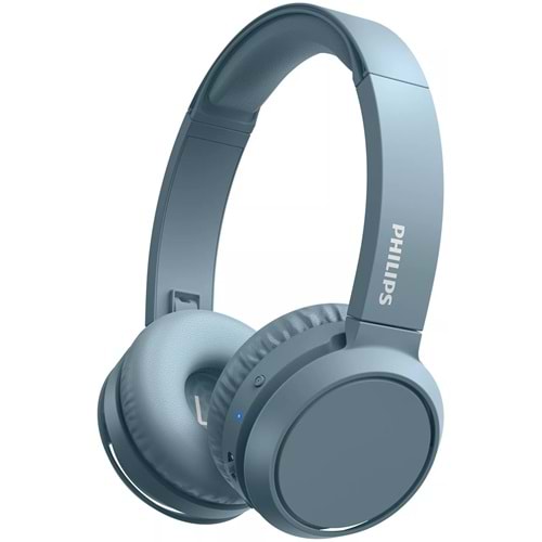 Philips TAH4205 Kulak Üstü Bluetooth 29 Saat Dinleme Süreli Bas Artırma Düğmeli Kulaklık Mavi