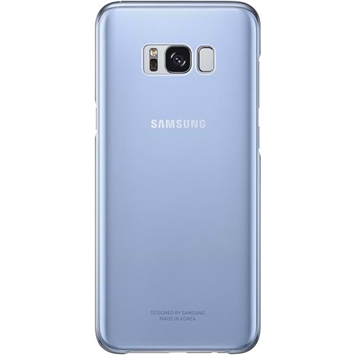 Samsung Galaxy S8+ Plus Clear Cover Şeffaf Kılıf, Mavi (Samsung Türkiye Garantli)