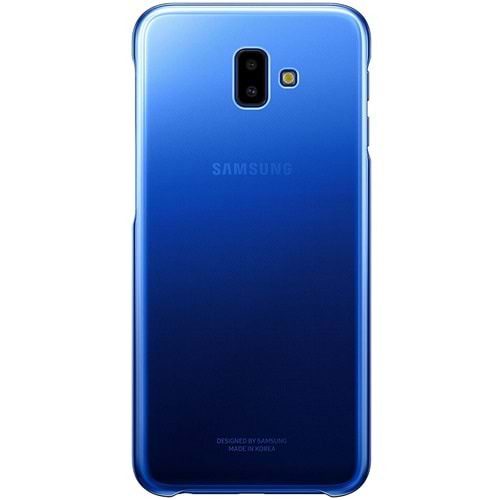 Samsung Galaxy J6+ Plus Koruyucu Arka Kapak Kılıf, Mavi EF-AJ610CLEGWW