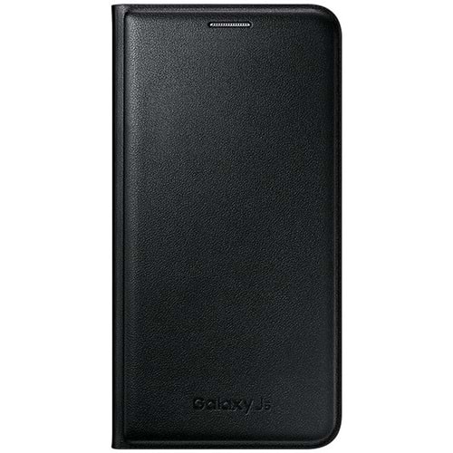Samsung Galaxy E5 Flip Wallet Cüzdan Kılıf, Siyah EF-WE500BBEGWW
