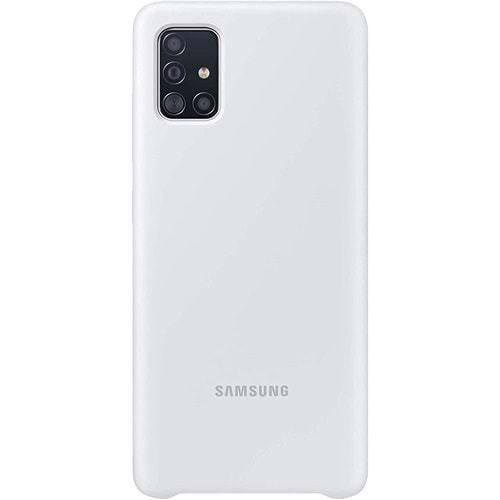 Samsung Galaxy A51 Silikon Cover Kılıf, Beyaz EF-PA515TWEGWW