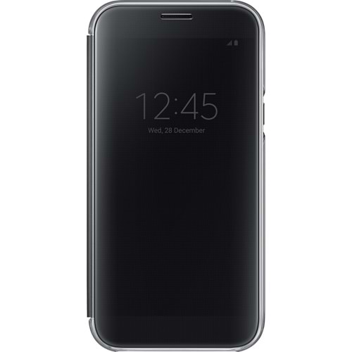 Samsung Galaxy A7 2017 Clear View Cover Akıllı Kılıf, Siyah EF-ZA720CBEGWW