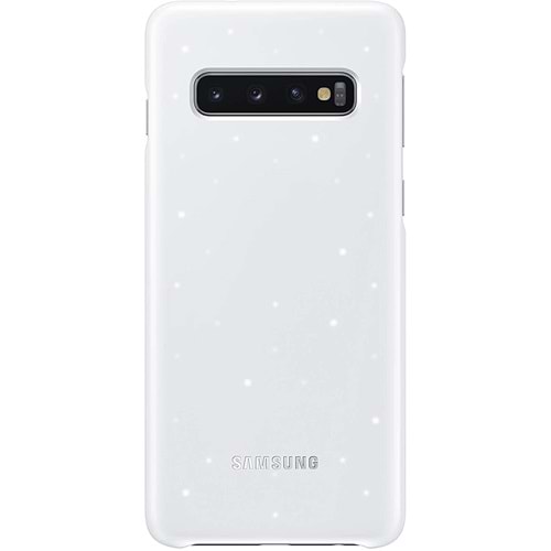 Samsung Galaxy S10 LED Cover Kılıf, Beyaz EF-KG973CWEGWW